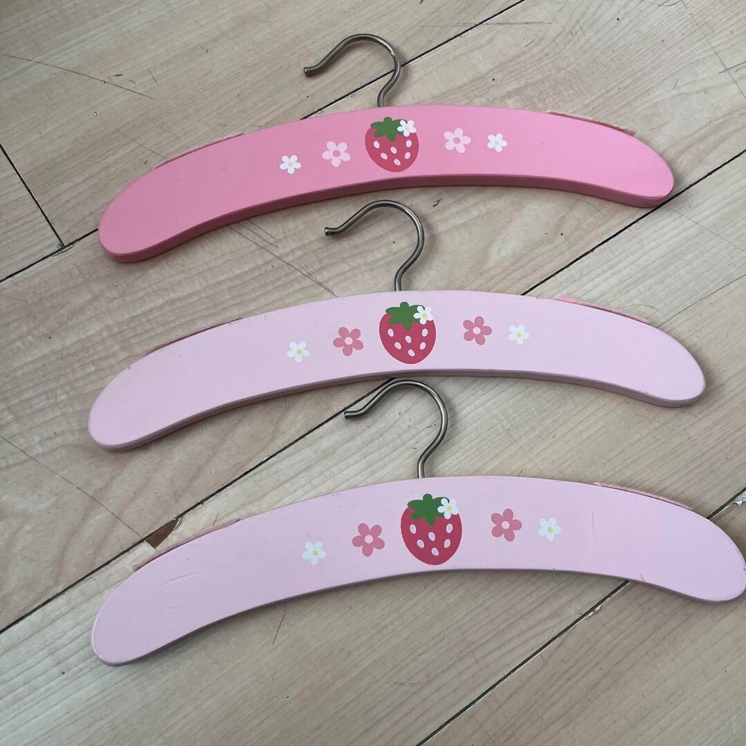 Mother Garden Hanger Set Of 3 Strawberry Design Usamomo Wood