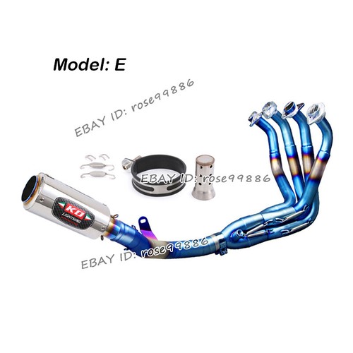 Exhaust Front Pipe Link Muffler With DB Killer For Kawasaki Z900 2017-2024 - Picture 6 of 12