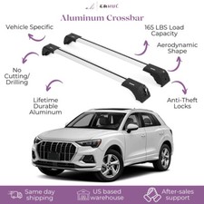 Fits Audi Q3 2019-2025 With Factory Rails 2pcs Roof Rack Cross Bars 165 Lbs