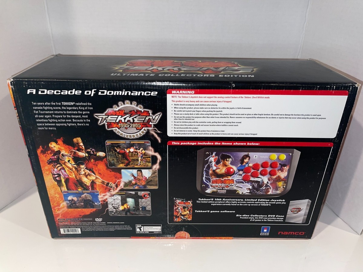 Tekken 5 Ultimate Collector's PS2 10th Anniv Hori Arcade Fight