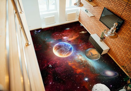 3D Planet Cloud 34RAIN26 Floor WallPaper Murals Wall Print Decal AJ Honey - Picture 2 of 5