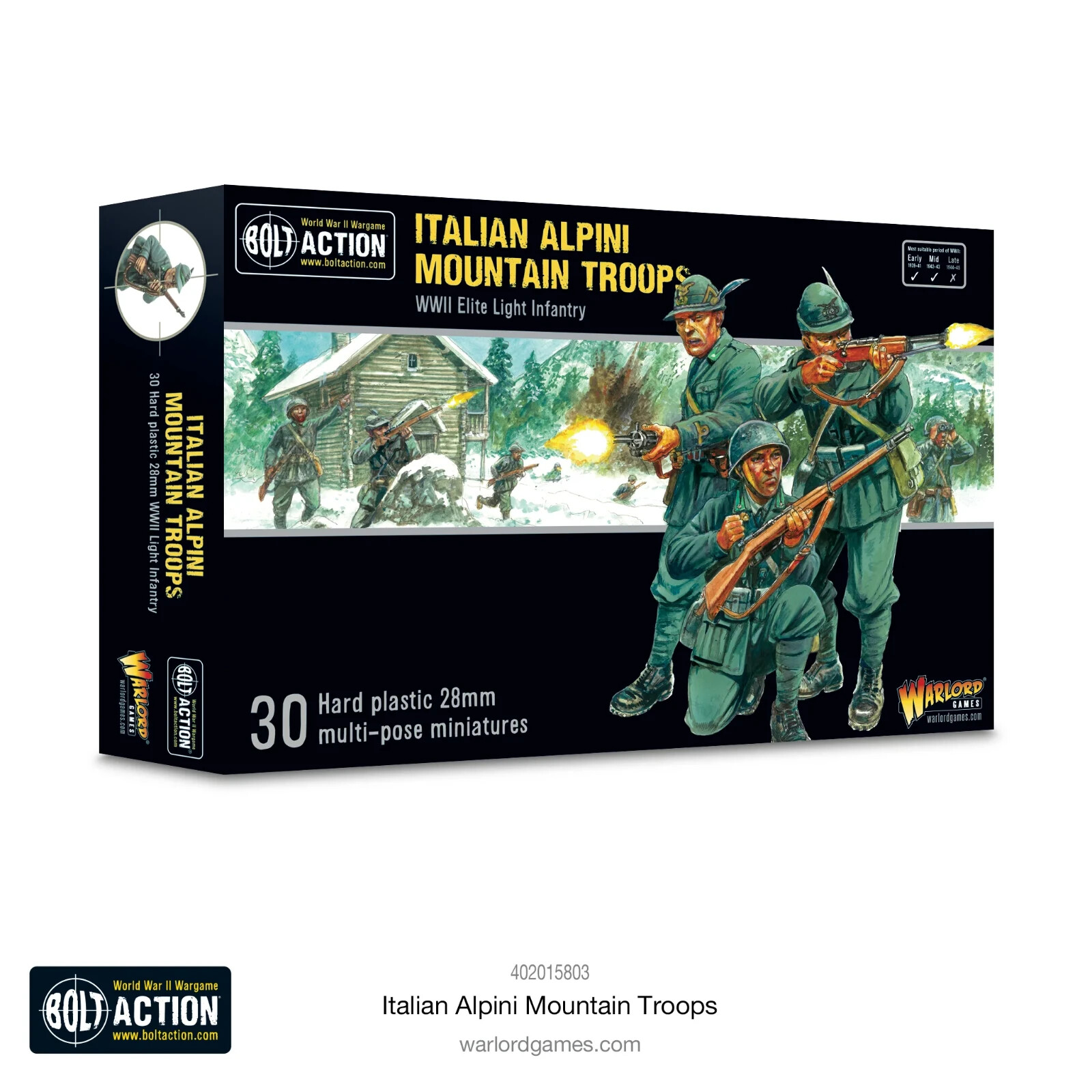 Italian Alpini Mountain Troops - Warlord Games Bolt Action Miniatures
