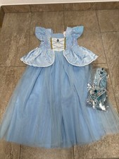 Kinder Mädchen Cinderella Aschenputtel Kostüm Prinzessin Kleid Größe 130 / Neu