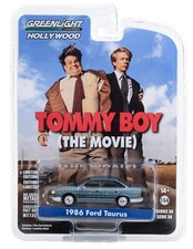 1:64 Greenlight *HOLLYWOOD 38* TOMMY BOY Blue 1986 Ford Taurus Crash Test *NIP