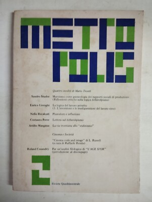 1978 06 METROPOLIS JUNI 1978 JAHR I NR. 2 STUDER LIEFERUNGEN RECALCATI PREVE