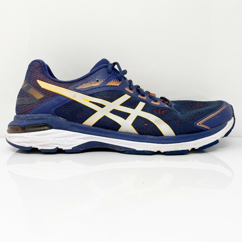 Asics Mens GT 2000 7 1011A158 Blue Orange Running Shoes Sneakers Size 11.5  | eBay
