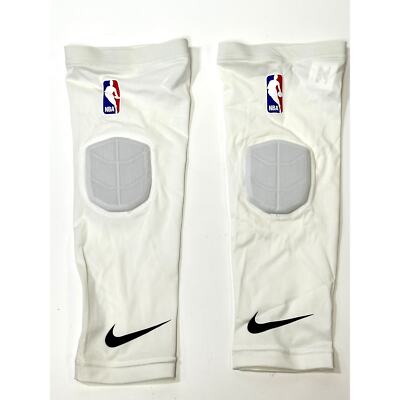 Nike Pro Padded Elbow Sleeve Adult NBA L/XL Basketball White/Black