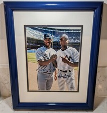 Orlando & Livan Hernandez Brothers Signed L. E. Photo Custom Framed COA