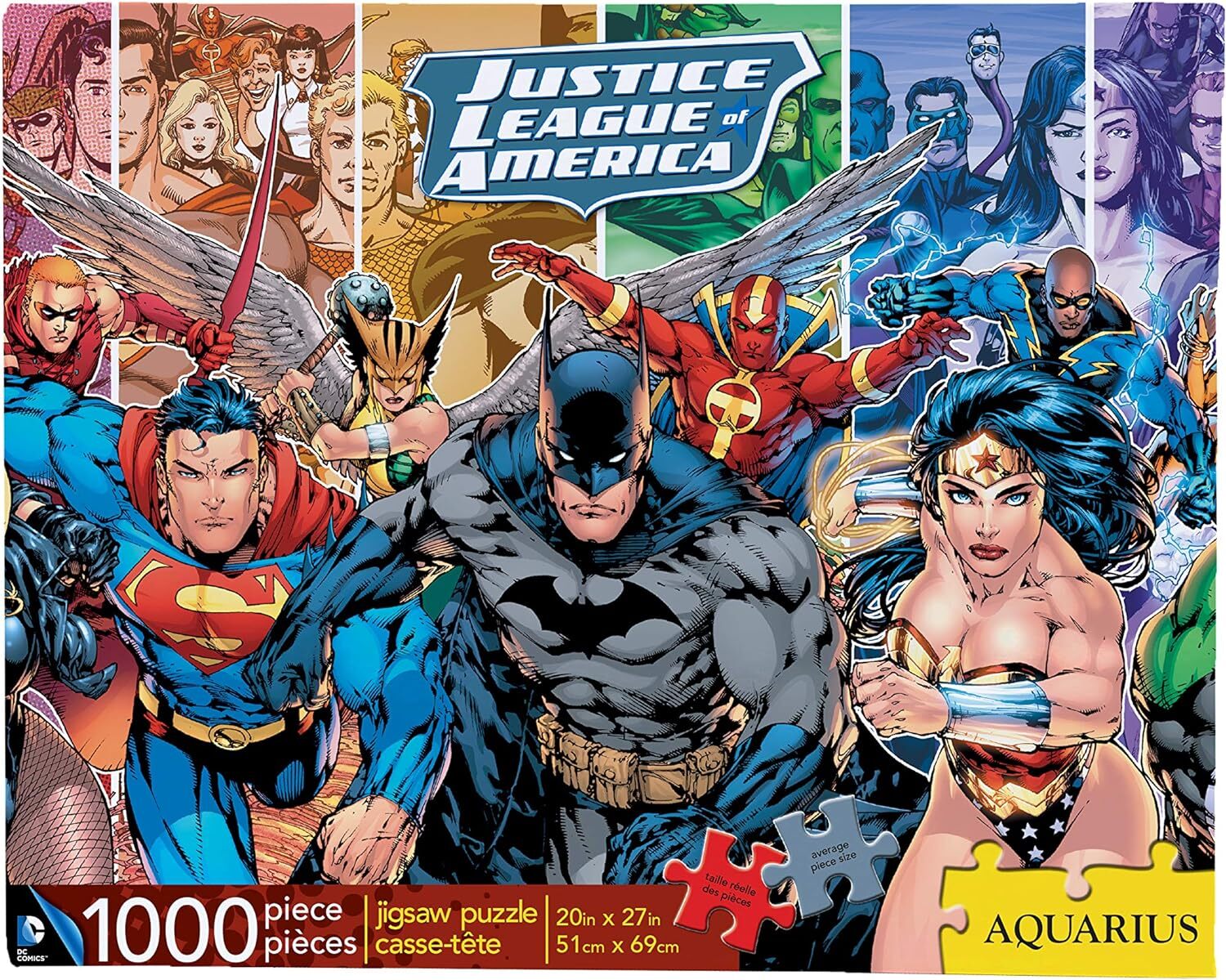 AQUARIUS 65231 DC Comics-Justice League of America 1000 Piece Jigsaw Puzzle Mul 6290₽