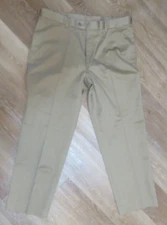NEW Perry Ellis Portfolio Mens Dress Pants FLAT FRONT KHAKI 36x29