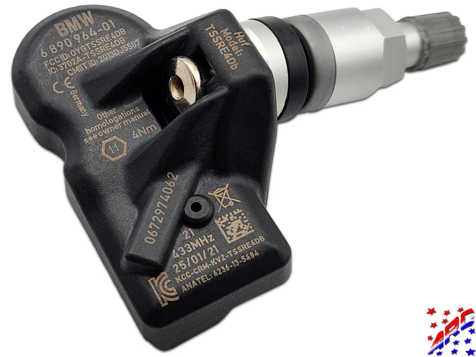 Complete Set of 4 Genuine OEM BMW TPMS Tire Pressure Sensors Kit 36106874830 Foto 2 de 3