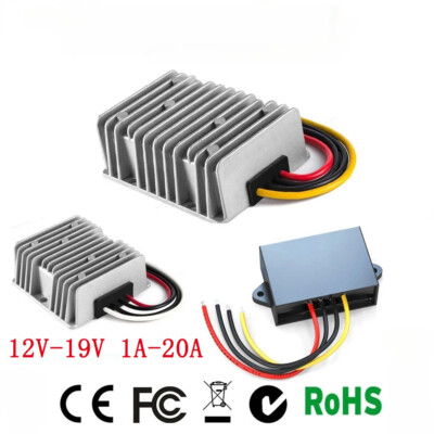 12V to 19V 1A-20A Stabilizer DC to DC Converter Boost Step Up Power Car Laptop