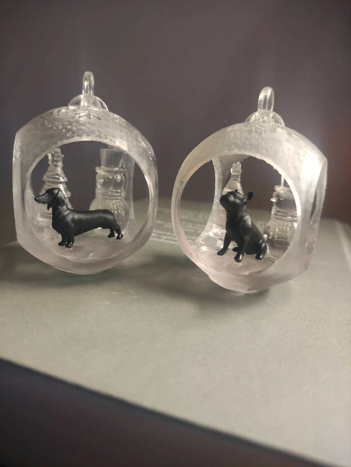 Pallina Per Albero Di Natale realizzata in resina trasparente personalizzabile - Immagine 3 di 4