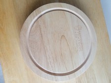 GREAT COND 5 pc  Slide Out Swivel Wooden Round Cheese Board & Knife Serving Set