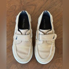 Nautica Little River Canvas H L Deck Slip On Toddler Boy Shoe Size 10