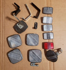Vintage Bicycle Parts Lot Reflectors and Brackets Lot of 11