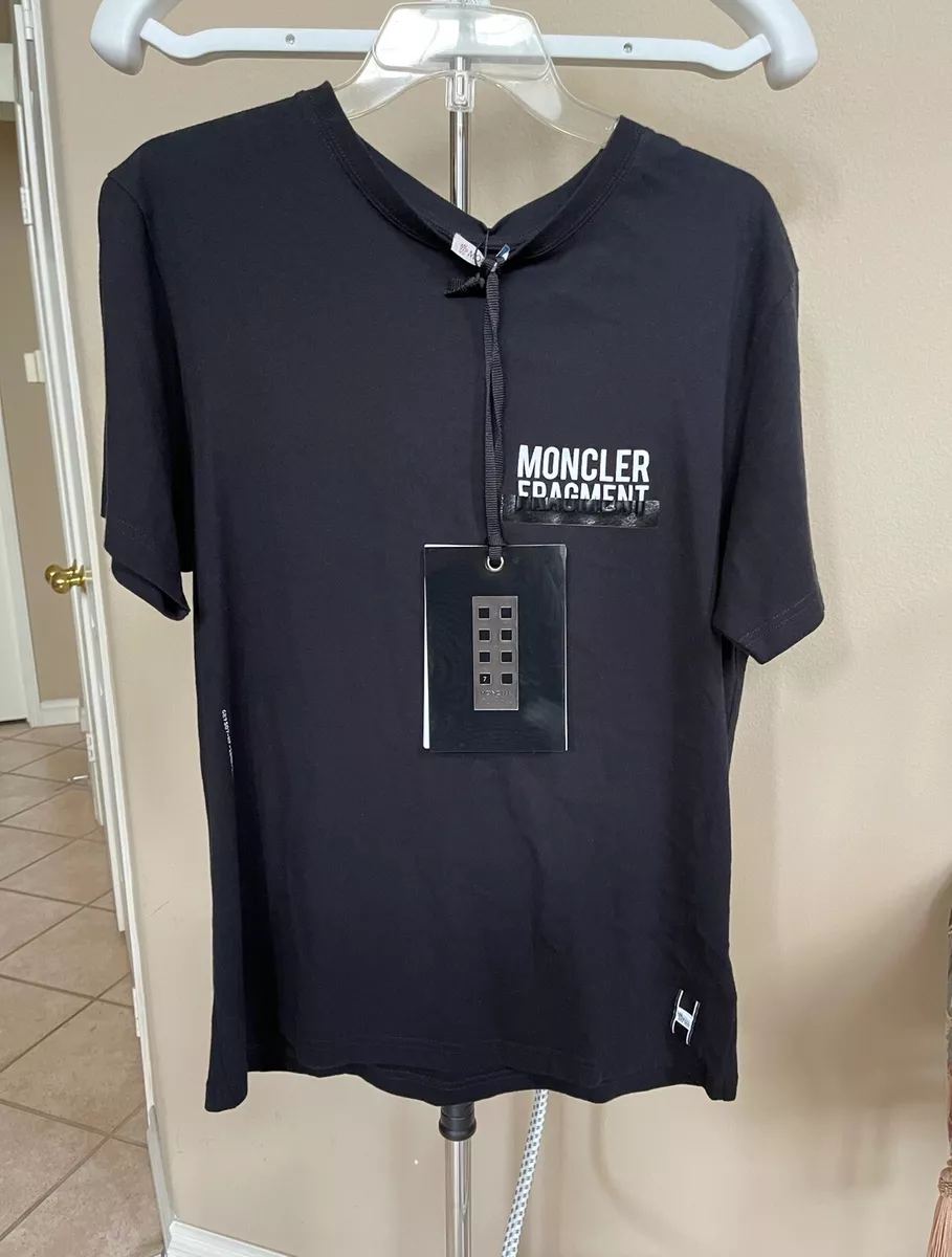 Moncler X Fragment Collaboration Men’s T shirt size M Black Brand New With  Tags