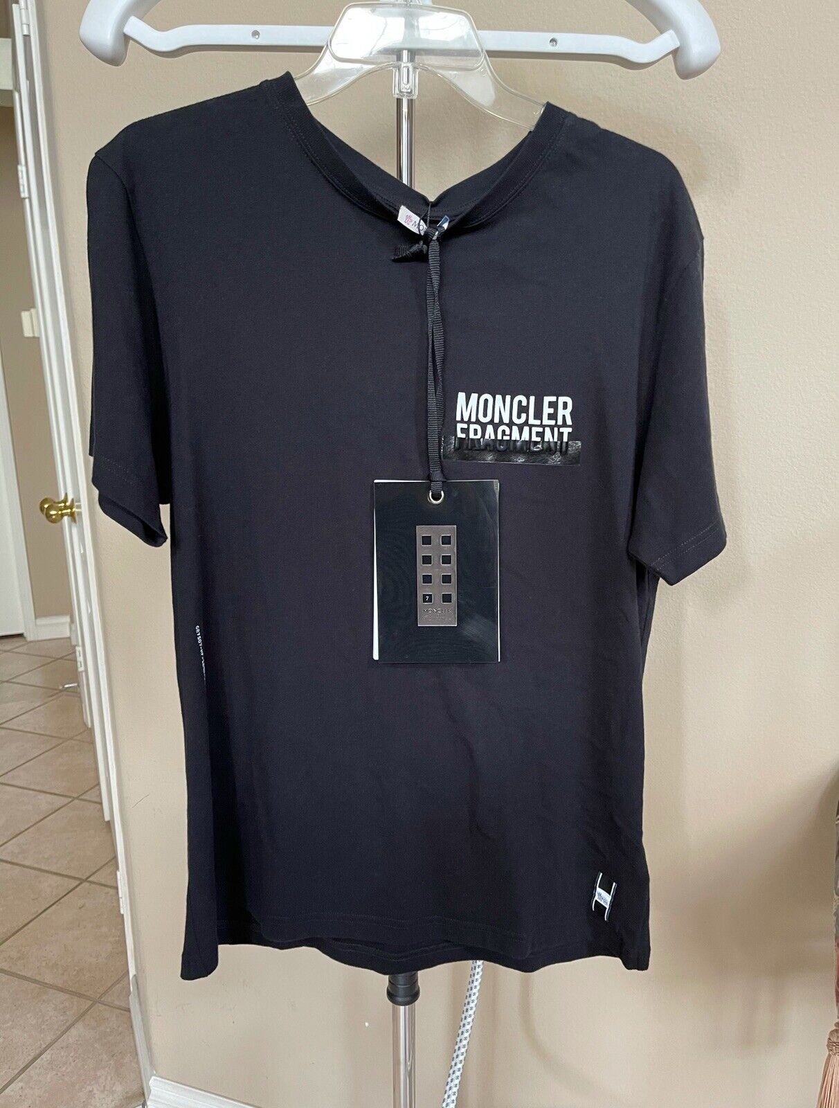 Moncler X Fragment Collaboration Men's T-shirt size M Black Brand