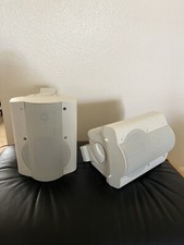 Barely Used Pair Of White Owi Inc Model Owip5278p-w Patio Series Speakers