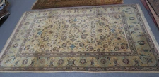 Vintage Kurdish Kashi Area Rug  Fine Hand Knotted Wool  4'9 x 7'5 Allover