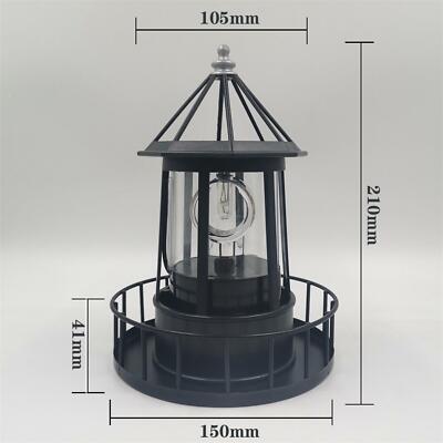 POHOVE Solar-Leuchtturm LED - 360° Drehbar, IP44 Wasserdicht Für Garten