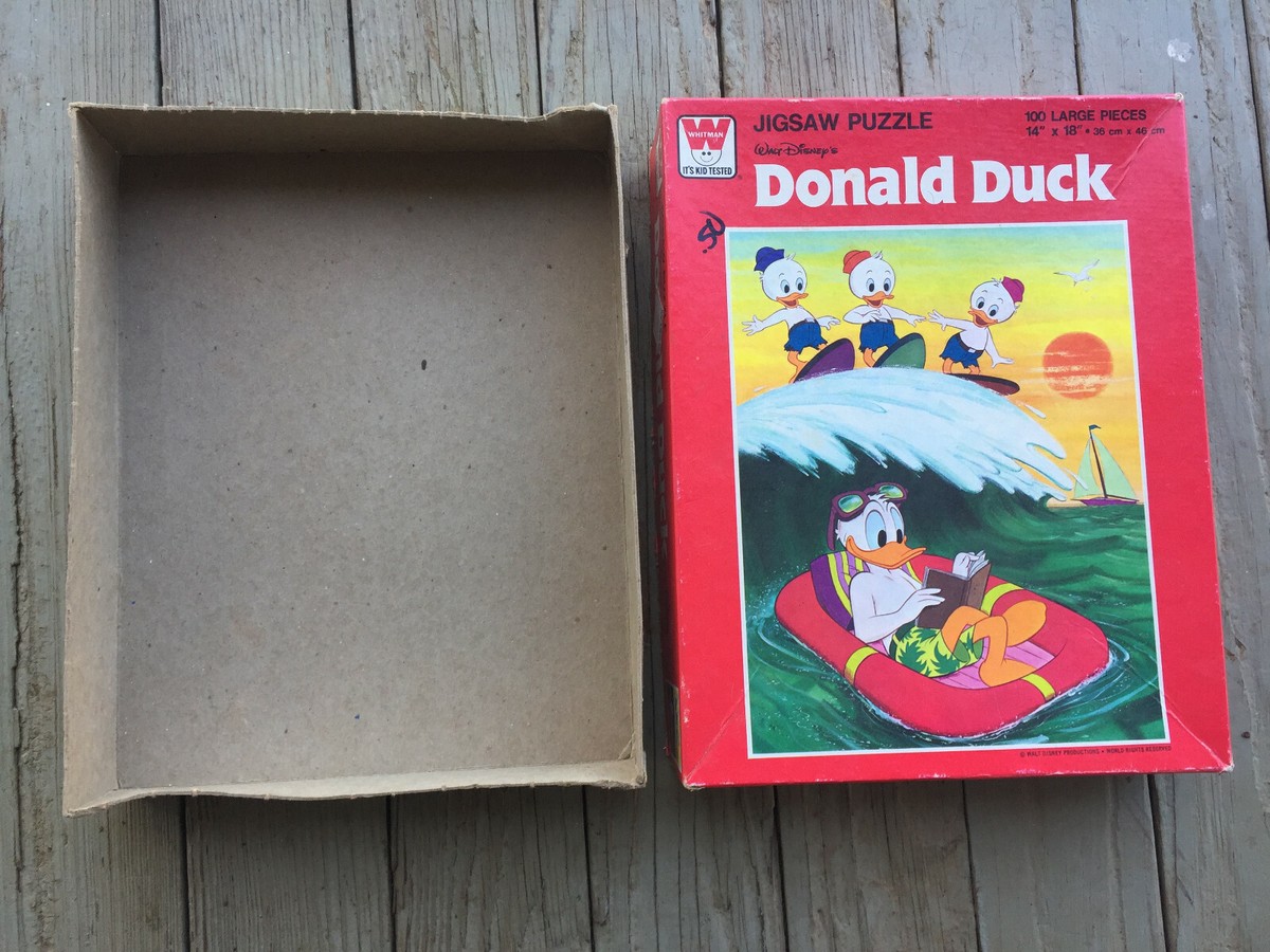Vintage Walt Disney Donald Duck 100 piece Puzzle by Whitman