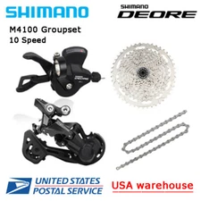 New Shimano Deore M4100 10 Speed Drivetrain Groupset 42T 46T MTB (OE)
