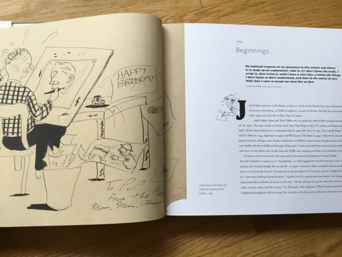 New 2015 HC DJ 1st Edition Out of Line Art Jules Feiffer Phantom Tollbooth M Fay - Picture 5 of 12