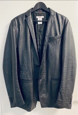 Versace Leder Jackett / Sakko