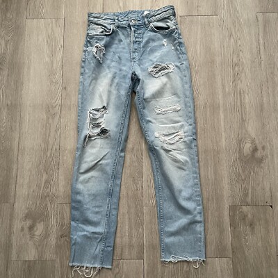H&M Distressed Boyfriend Low Waist jeans size