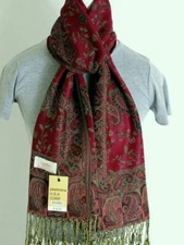 Pashmina Scarf Scarves Wrap,Paisley.Many Color Cashmere Silk*Soft Women's