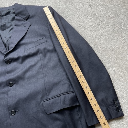 Canali Vintage Men’s Pure Wool Blazer Jacket Grey SIze IT 56 S Made in Italy - Picture 17 of 18