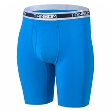 ZONBAILON Men's Underwear Breathable Bamboo Fiber Sports Lengthened Boxer