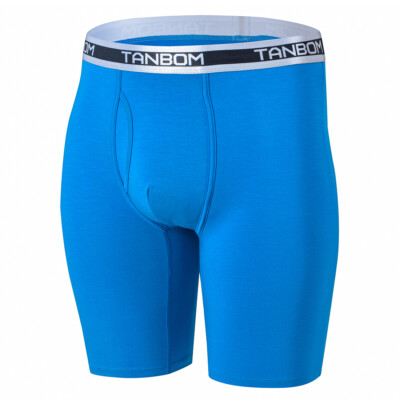 ZONBAILON Men's Underwear Breathable Bamboo Fiber Sports Lengthened Boxer