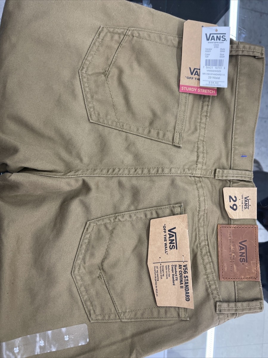 Vans V56 Standard Pants Mens 29 X 30 Tan Beige Skater Y2K Casual