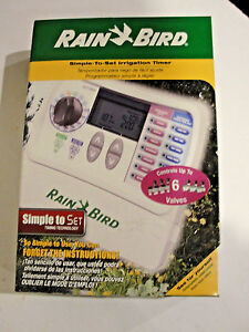 New Rain Bird SST-600i Simple-To-Set Indoor Irrigation Timer, 6-Zone | eBay