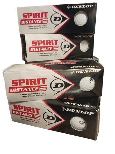 Pack De 15 Balles De Golf Dunlop Double Titane Distance – Made In USA – Neuf
