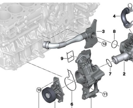 BMW Engine Water Pump 11517643067 Genuine | eBay