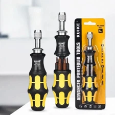 Multifunctional Screwdriver Set Telescopic Bit Cross-shaped Screwdriver Magnetic