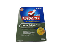 2011 Intuit TurboTax Home Business Federal State for Windows and Mac PreOwned