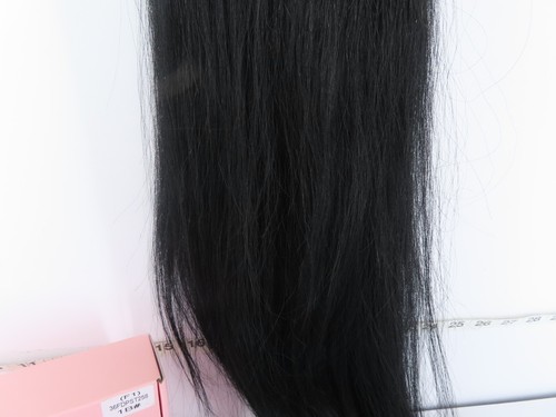 FLUFYMOOZ 36IN STRAIGHT DRAWSTRING PONYTAIL EXTENSION NATURAL BLACK HAIR - Picture 3 of 11