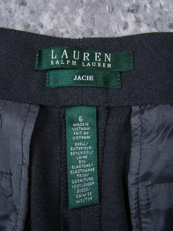 Lauren Ralph Lauren платье брюки женщин 6 серый Jacie прямой шерсти бизнес работы - Изображение 4 из 4