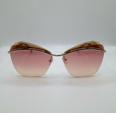 Emilio Pucci EP 113 28T Gold Rimless Metal Sunglasses Frame 61-13-140