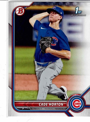 Cade Horton Chicago Cubs 2022 Bowman Draft 1st Bowman
