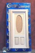 Dollhouse Miniature Victorian Oval Glass Door 1:12 one inch scale A60