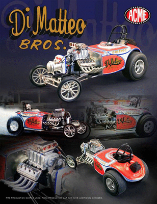 昭和 レトロ ACME Di Matteo Bros. ヴィンテージ ミニカー Di MATTEO Bros Fuel Altered Bantam roadster 1:18 GMP ACME 1800807