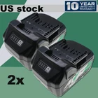 2PACK NEW For Metabo HPT BSL36A18 6 Ah Li-Ion Battery 372121M BSL36B18 36V/18V