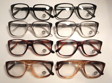 Vintage 8 Pc. Lot ELITE Belmont Men's Asst Colors 53/18 Eyeglass Frame NOS S52