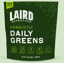 Laird Superfood Prebiotic Daily Greens 14.8 oz/ 420g