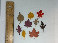 Paper Scrapbook Embellishments die cut layered card stock Fall Autumn Leaves